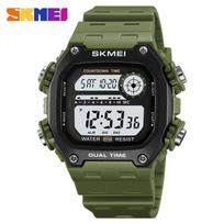 SKMEI 2126 Luminous Waterproof Youth Sport Watch kariškai žalia