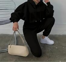New Fall/Winter Women's Fashionable Casual Sweatshirt Jackets and Sports Sets S