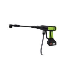 21V Cordless High Pressure Washer Battery Powered Washer with 6 in 1 Nozzle Extension Pole 4 Gears Touch Screen 10M žalia