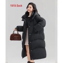 YAYA Women's Long Loose-Fit Down Jacket L
