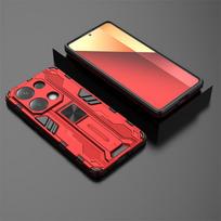 For xiaomi redmi note 13 pro 4g case car magnetic armor shockproof stand protection cover for redmi note13 pro 13pro 4g cases Redmi Note13 Pro 4G balta