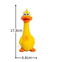 New Bite Resistant Dog Chew Toy Yellow Rubber Super Durable Interactive Dog Toy Squeeze Sound Funny Puppy Toy Pet Entertainment geltona