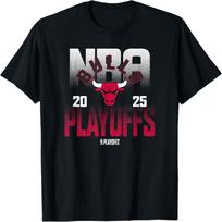 NBA Official Chicago Bulls 2025 Playoffs T-Shirt S įvairiaspalvis