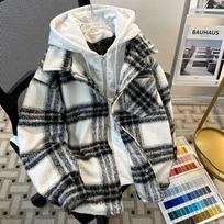 2024 American Style Plaid Hooded Cotton Jacket - Men's Autumn/Winter Two-Piece Coat XXXL