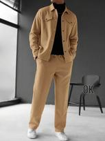 2025 Men's Lapel Jacket: Versatile Casual Suit for Autumn/Winter - Trendy Workwear Style S