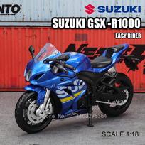 MSZ 1:18 Suzuki GSX-R1000 Motociklo Lydinio Automobilio Modelis Vaikų Žaislinis Automobilis Metalo Liejinio Motociklo Modelis