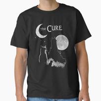 The Cure Vintage Cat Moon Funny The Cure Cat Lover Women Men T-Shirt Unisex T-Shirt XL