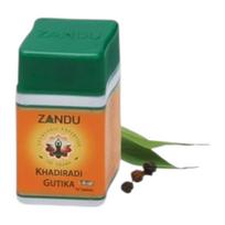 Zandu Khadiradi Gutika Powder Tablets For Oral Care Fresh Breath Voice Support 70 Tablets Pack Of 12 Herbal Lozenges