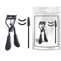 Wide-Angle Eyelash Curler Set with Duckbill Handle & Steel Comb