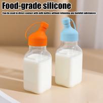 Milk Container Lids Silicone Milk Jug Pour Spout Covers Replacement Lid for Family Kitchen Pantry Refrigerator Travel Picnic sidabras