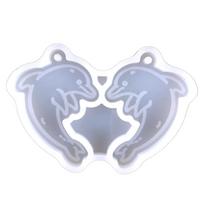 Keychain Silicone Mold Keychain Charms Resin Mold Dolphin Epoxy Resin Casting Molds for DIY Crafts Car Home Decors gryna