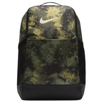 Nike 24L Brasilia Portable Versatile Casual Polyester Backpack Medium Unisex backpack Oil-Green Black Cream FZ2608-386 Oil Green & Black & Coconut Milk,Medium black