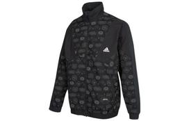 Adidas Jackets Men's Black Stand Collar Moderate Other HE7474 S