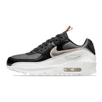 Nike Air Max 90 Leather SE GS Off Noir Metallic Pewter Kids Sneakers Black Summit-White DJ0414-001 36