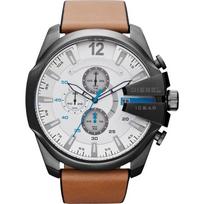 Diesel DZ4280 Mega Chief Brown Leather Men's Watch 51mm