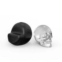 Extra Large 3D Skull Ice Cube Mold   Flexible Silicone  Maker  4 Cavity Tray  for Whiskey    Baking, Chocolate, Candy and Re