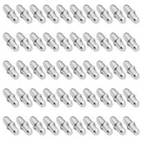 50 Pcs I Shape Metal Support Pegs Shelf Pins Furniture Shelves Fixed Bracket for Closets, Cabinet, Bookshelf Support 1