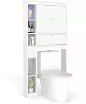 Spintelė virš tualeto balta