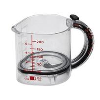 Adjustable Measuring Mess-free Glass Cup Measuring Cup with Scraper Edges 1pc