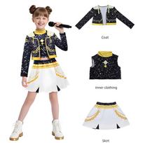 Vaikų KPop Demonas Medžiotojų Cosplay Kostiumų Rinkinys Helovinui ir Scenos Pasirodymams 110cm