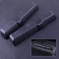 2pcs Black Rear Seat Air Condition Vent Outlet Dust Protector Cover Trim Fit For VW Tiguan 2017 2018