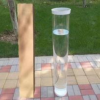 Sustorintas Besiūlis Skaidrus meškerės plūdo reguliavimo cilindras - Didelis, Neperšlampamas, Didelės raiškos įrankis Diameter 11cm, Length 50cm gray