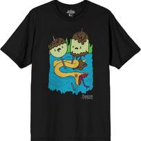 Nuotykių laikas Princesės Guminukės Roko T-shirt Vyriška Juoda Trumpomis Rankovėmis S juoda