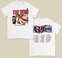 VTG 80s The Who Concert Tour Gift For Fan Unisex 100% Cotton T-shirt Mens Tees Top 2XL