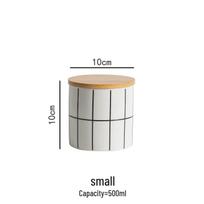 Nordic Heat-Resistant Ceramic Storage Jar Set - Three Large Round Jars with Lids