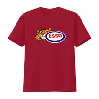 Esso Oil Tiger Print Mens Black T Shirt Available in Sizes S 5XL vintage Washed graphic Soft Stylish Top For Everyday Wear S