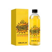 Concentrated Heavy Duty Degreaser 120ml Multi Surface Kitchen Cleaner for Grease Oil Stains and Residue Removal for Home Use One Size geltona