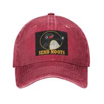 Pingu Pinga Penguin TV Washed Denim Cap Casual Baseball Caps Adjustable Hat Summer Unisex Baseball Hats One Size