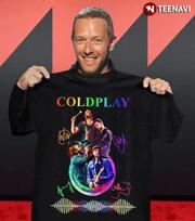 COLDPLAY Band On Tour 2024 Gift For Fan T Shirt Full Size S-5XL S