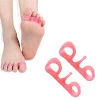 Silicone Two-Hole Toe Separator & Corrector for Hallux Valgus and Overlapping Toes One size juoda