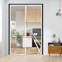YUANXING Magnetinė Termoizoliacinė Durų Užuolaida gray