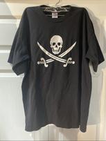 Skull Pirate Sword Knife Jolly Roger T shirt tee S