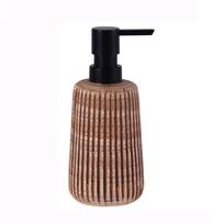 Creative Ceramic Soap Dispenser Refillable Foam Pump Bottle Durable Hand Wash Dispenser  Toilet Dark Brown-A