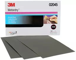 3M Popierius šlapiam šlifavimui P2500, 138x230mm (50 vnt.)