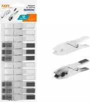 NORDIC skalbinių segtukai, 12 vnt., 25 × 9 × 2 cm, 01045, SIMPLE SOLUTION
