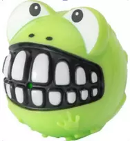 Rogz Frog Ball žalias kamuoliukas varlė M 6.4cm