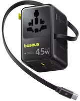 Baseus PicoGo AG11 Universalus kelioninis adapteris 2AC+2U+2C 45W