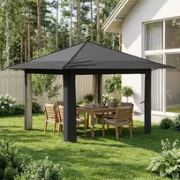 Paviljonas be šoninės sienos 3,3 x 3,3 m