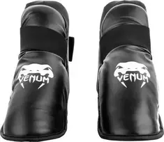 MMA blauzdų apsaugos Venum Challenger, juoda/balta