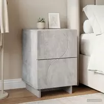 Šalia lovos spintelė Betono pilka 33,5 x 34,5 x 50 cm