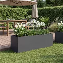 Sodo vazonas Antracito 40 x 20 x 20 cm Šaltai valcuotas plienas