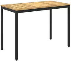 Sodo vakarienės stalas Balta ir juoda 108,5 x 55 x 75 cm