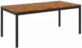 Sodo vakarienės stalas Natūrali ir juoda 180 x 88,5 x 75 cm