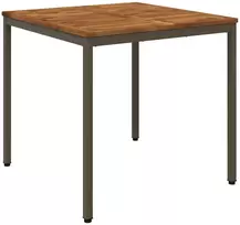 Sodo vakarienės stalas Natūralus ir kava 80 x 80,5 x 75 cm