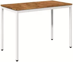 Sodo vakarienės stalas Natūrali ir Balta 108,5 x 55 x 75 cm
