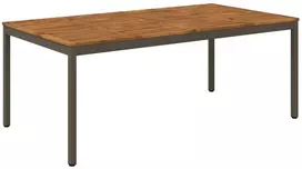 Sodo vakarienės stalas Natūralus ir kava 196 x 100,5 x 75 cm